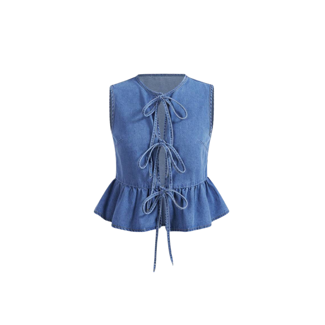 BOW Jeans Top