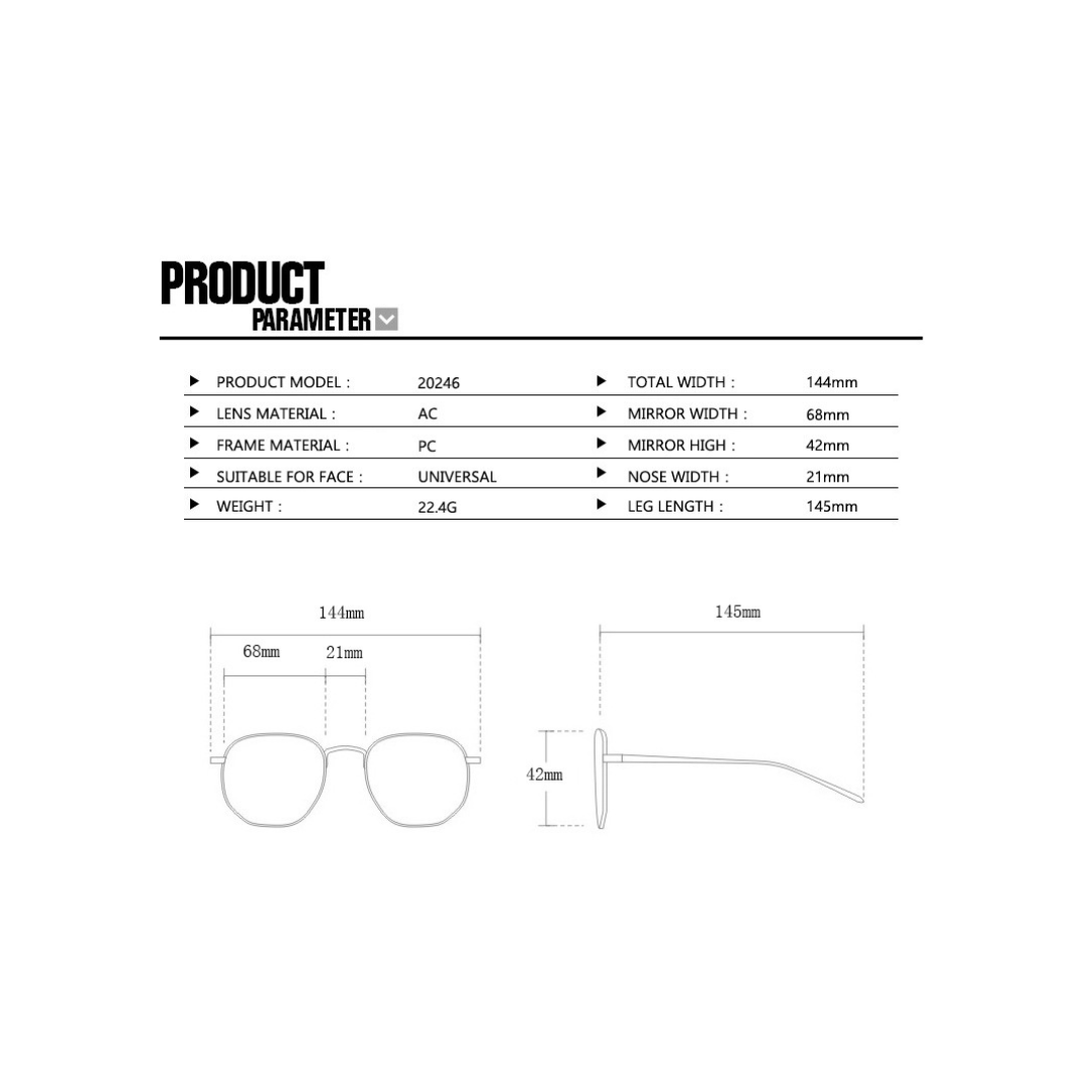 MIA Sonnenbrille Schwarz