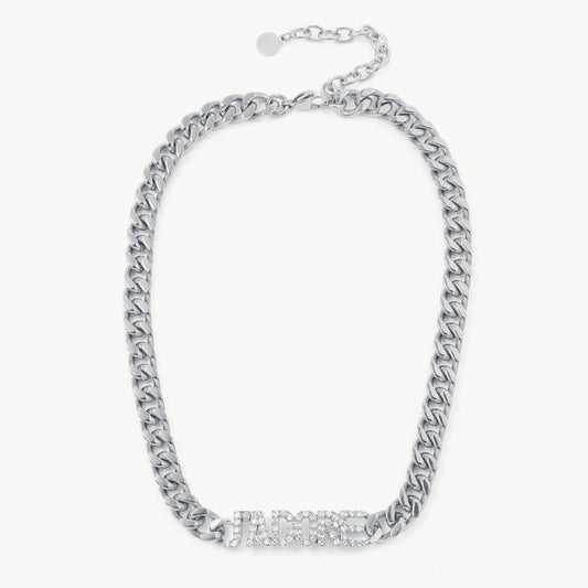 DION rhinestone necklace